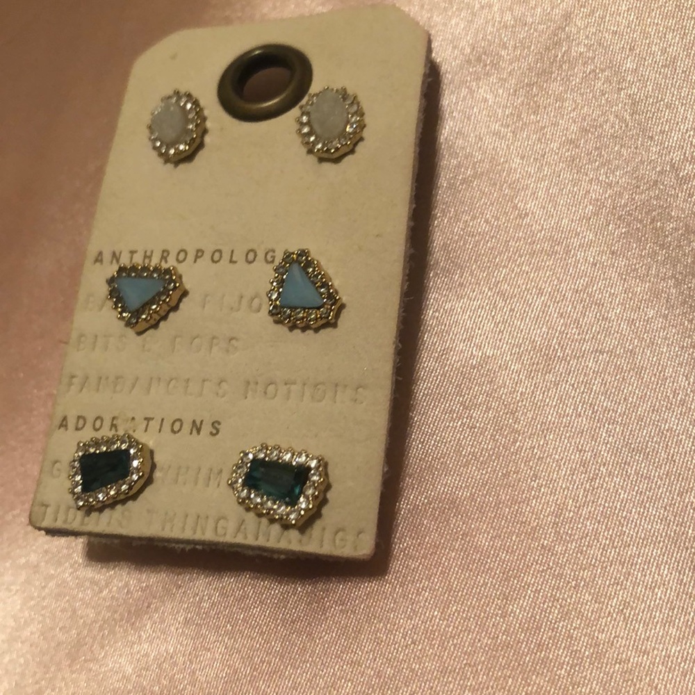 Anthropologie earrings three set